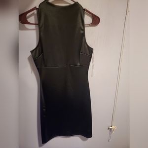 Satin black dress